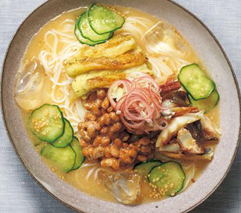 納豆冷汁そうめん