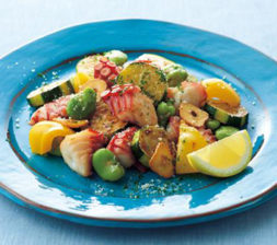 タコと夏野菜のイタリアンソテー