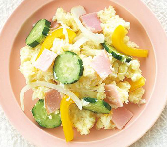 ヨーグルトで夏のポテサラ