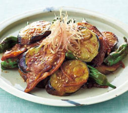 ナスと豚肉の夏のみそ炒め