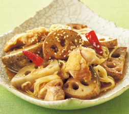 皮つきレンコンと鶏肉のシャキシャキ南蛮