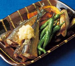 さんまと秋野菜の焼きびたし