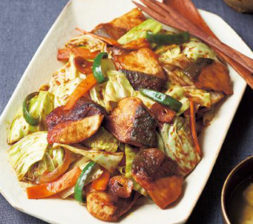 ブリの回鍋肉（ホイコーロー）風