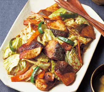 ブリの回鍋肉（ホイコーロー）風