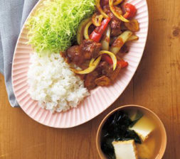 豚肉のカレースタミナ焼き