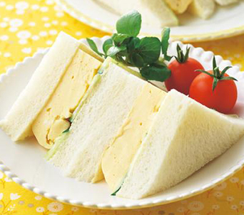 レンジでらくらく厚焼きたまごサンド