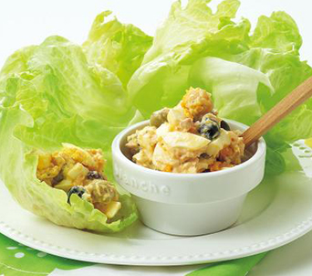 ツナマヨエッグレタス包み