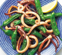 ししとうといかの甘辛バター炒め