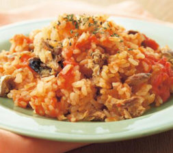 かんたん和風トマトピラフ