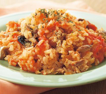 かんたん和風トマトピラフ