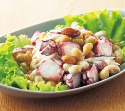 サラダ豆とタコのヨーグルトマリネ