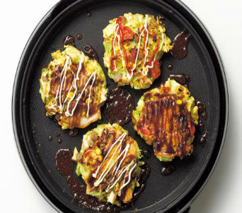 いろいろ具材でちいさなお好み焼き