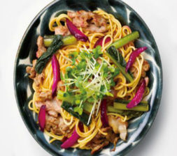 お漬物で炒め麺