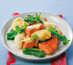 かぶと鮭のさっぱり炒め