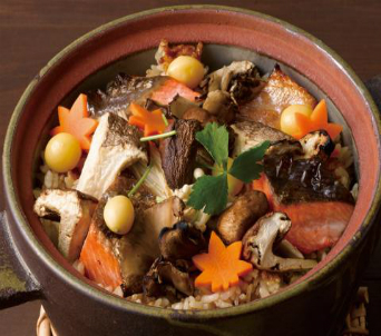 きのこと鮭の炊き込みごはん