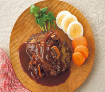 ふっくらジューシーハンバーグ