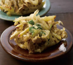 まいたけと根菜のかき揚げ