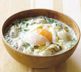 まろやか牡蠣ニラ雑炊