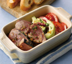 カツオとアボカドのオイル煮