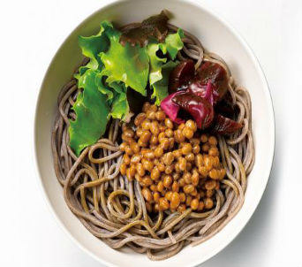 サラダ納豆そば