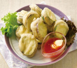 ナスの中華風はさみ揚げ
