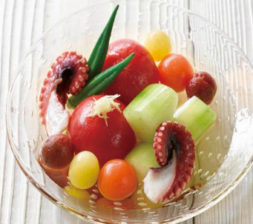 丸ごとトマトとタコの冷やし鉢