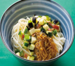 山形のだしとなめ茸素麺