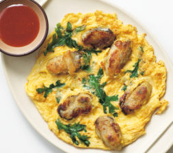 カキのアジア風オムレツ