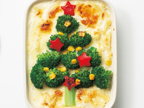 ブロッコリーのツリーグラタン