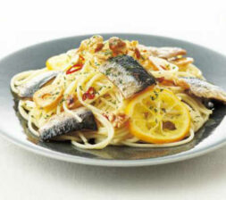 いわしのレモンペペロンチーノ