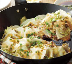 包まない白菜ぎょうざ