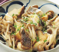 たらときのこの中華炒め