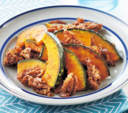 かぼちゃと牛こまの甘じょっぱ炒め　