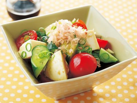 モッツアレラチーズのおかかしょうゆ