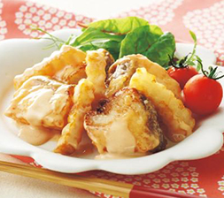 焼きたらのオーロラソース