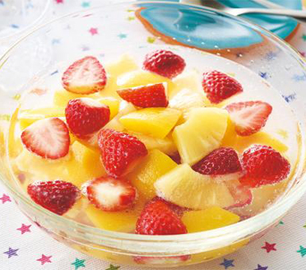 しゅわしゅわ炭酸フルーツゼリー