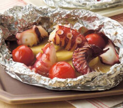 たこのバタぽんホイル焼き