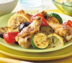 カラフル野菜のマスタードチキン