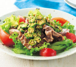 おくら万能ダレの焼きしゃぶ