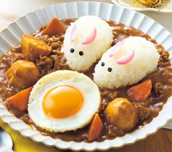 月見うさぎの和風カレー