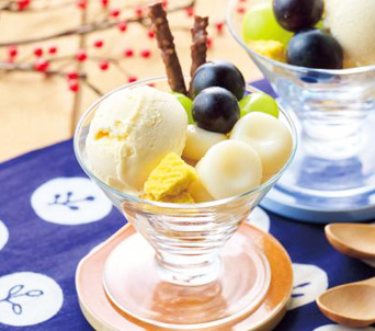 お月見団子パフェ