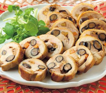 黒豆チキンロール