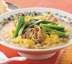 牛肉の中華風卵スープごはん