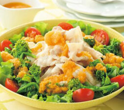 豚しゃぶと春野菜のサラダ　にんじんドレッシング