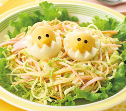 春キャベツの巣ごもり風パスタサラダ