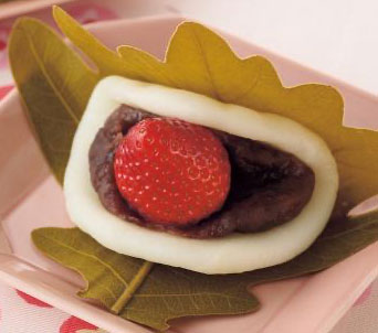 レンチン！いちご柏もち