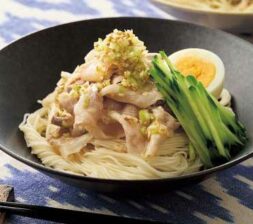 ねぎ塩豚しゃぶそうめん