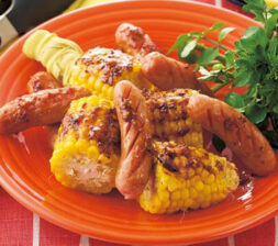 とうもろこしとウインナーのバーベキューグリル