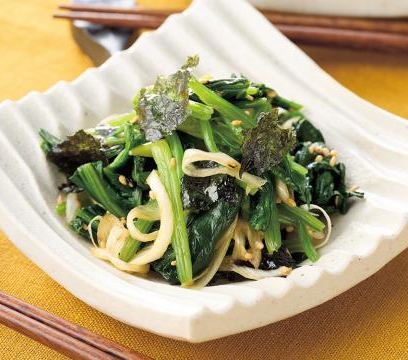 ほうれん草と海苔のナムル