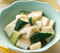 梨ときゅうりのごま酢和え